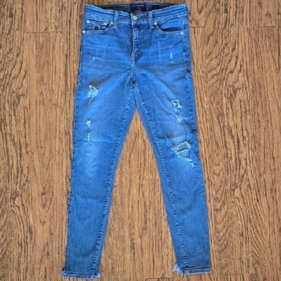 Lucky Brand Denim - Lucky Brand Distressed Skinny Jeans - Women's Size 6/28